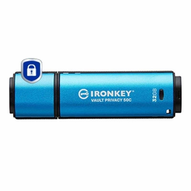 Unidad flash USB Kingston IronKey Vault Privacy 50C 32GB cifrado AES-256 USB-C