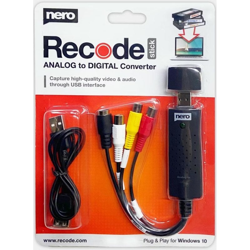 Nero Recode USB-Digitalisierungsstick für analoge Medien