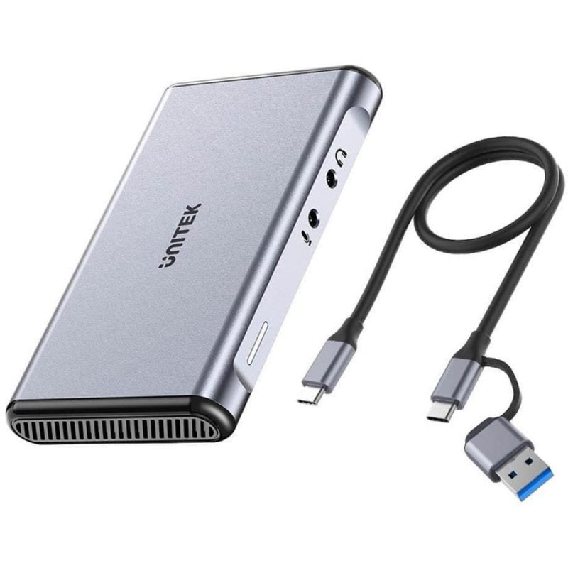 Placa de captura de vídeo Unitek 4K 60Hz dupla HDMI USB-C