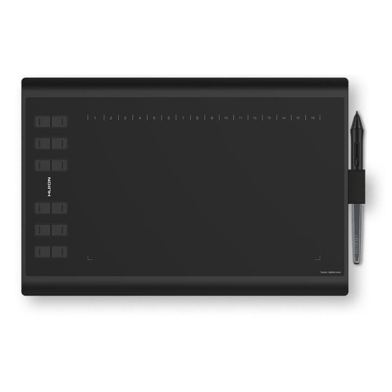 Tableta gráfica Huion H1060P 5080 LPI 254x158,8 mm 8192 niveles 12 teclas USB