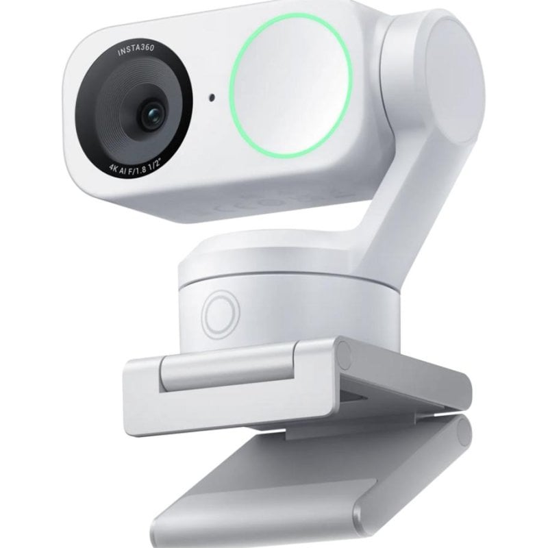 Webcam Insta360 Link 2 Arctic White 4K Ultra HD, autofocus, zoom numérique 4x et USB-C