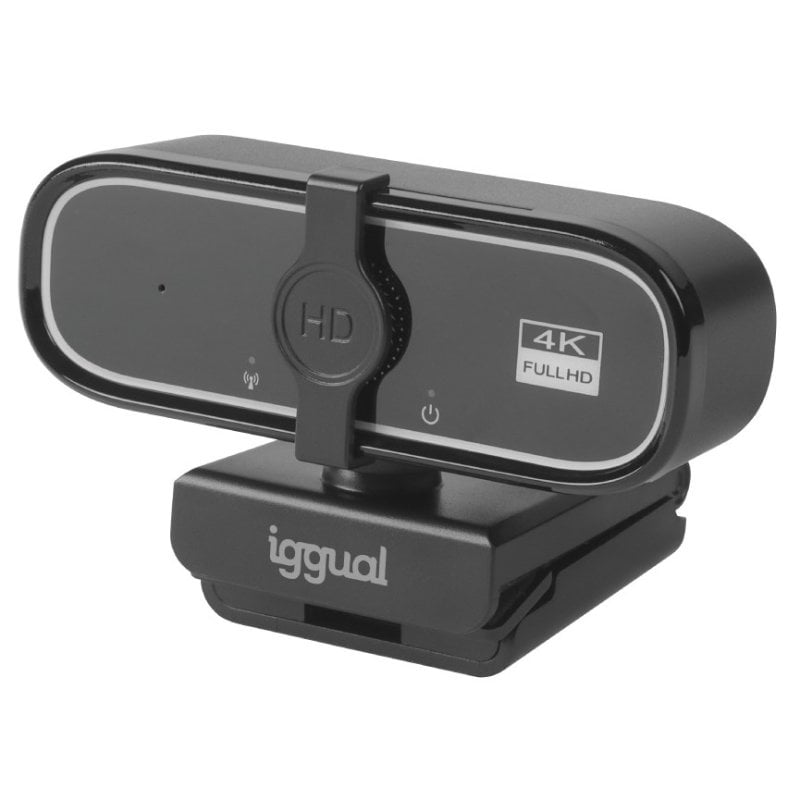 Webcam iggual USB 4K UHD WC3840 Business Pro View 8MP Enfoque Auto Cancelación Ruido