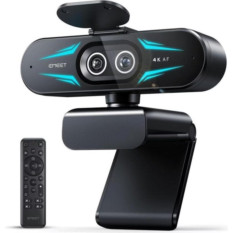 EMeet SmartCam C60E 4K Dual Webcam with Autofocus and Hybrid Zoom