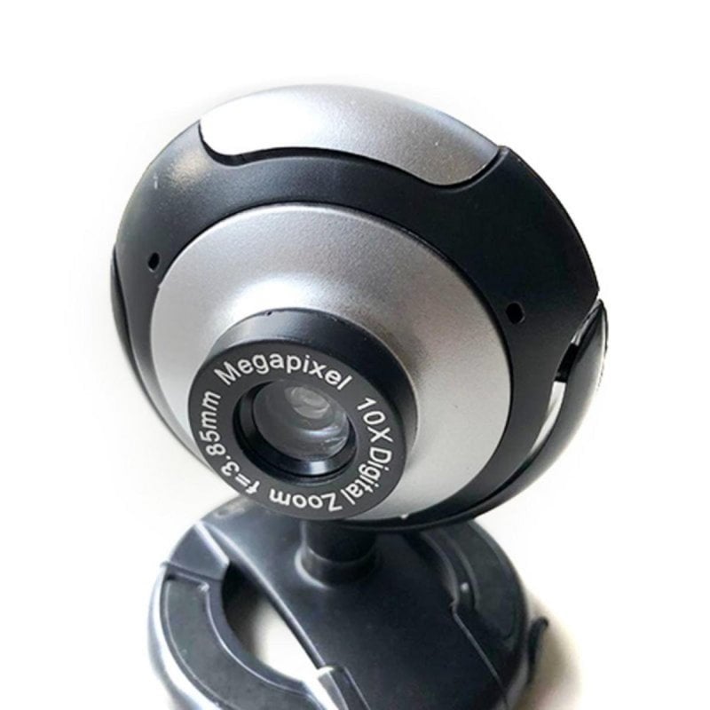 Cámara Web Zero-Max ZM-020 1MP 480p Micrófono USB 2.0 Zoom Digital 10x Negro Gris