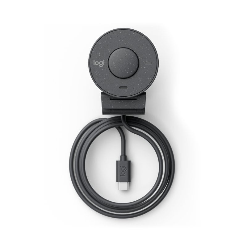 Webcam Logitech Brio 305 Full HD 2MP USB-C con microfono e otturatore per la privacy, grafite